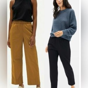Lot of 2 Everlane pants - Easy Pant Chinos & Italian Go Weave Wool 6